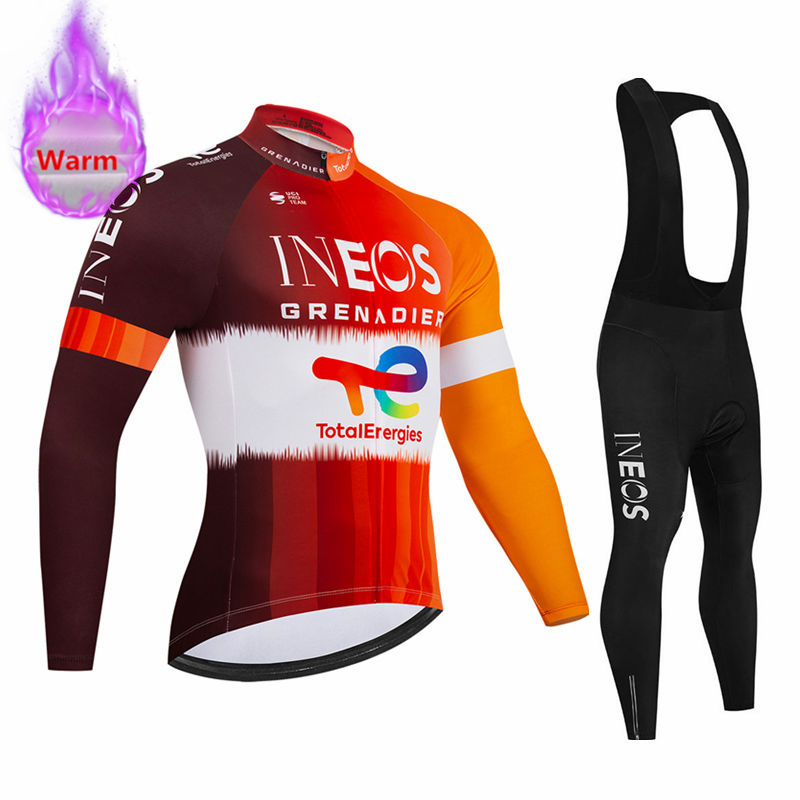 Cycling Gear Waterproof - 이네오스 팀 겨울용 긴팔 보온 플리스