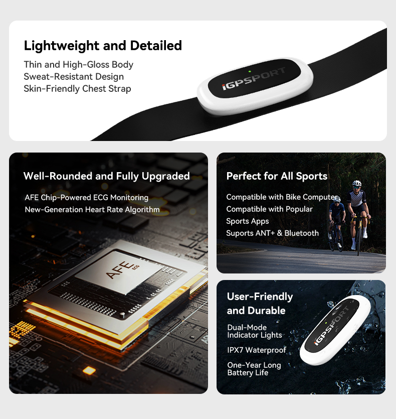IGPSPORT HR50 심박수 모니터 가슴 스트랩 사 - Cycling Heart Rate Monitor 리뷰 및 가격