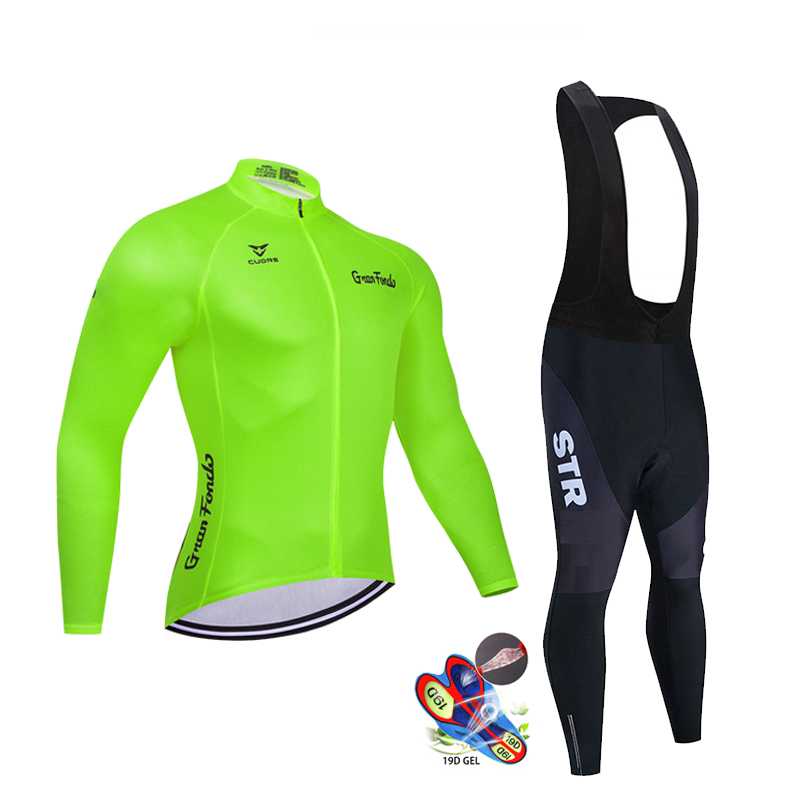 STR 사이클링 의류 세트 남성용, 가을 블랙 긴 소매 - Cycling Gear Waterproof 리뷰 및 가격
