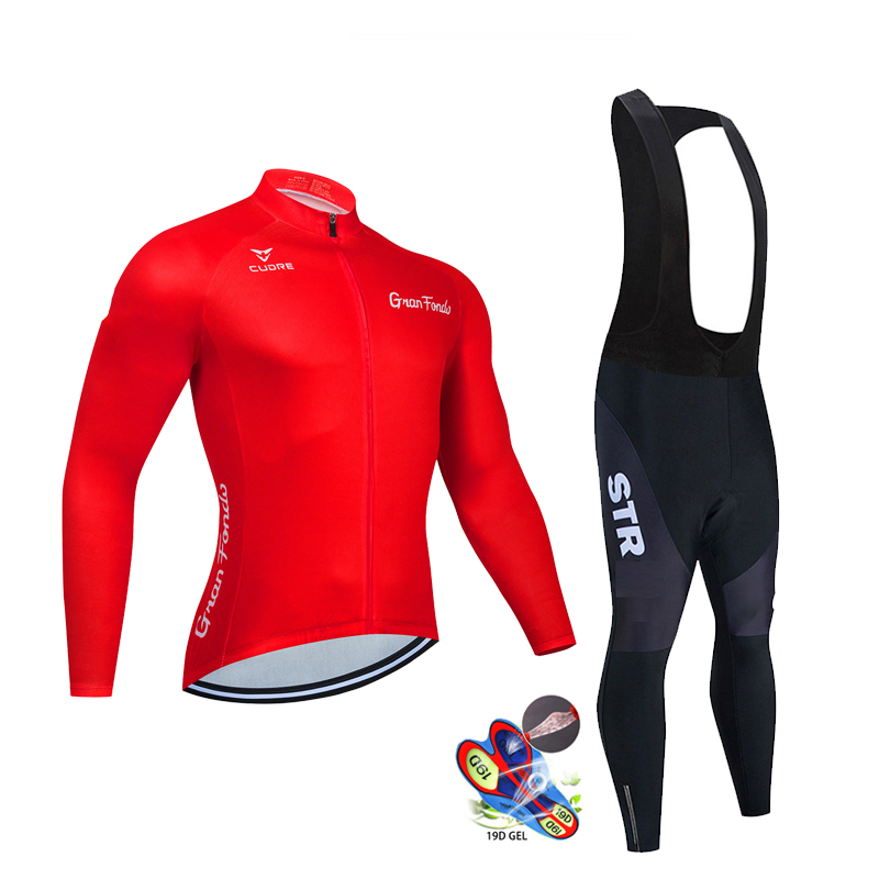 STR 사이클링 의류 세트 남성용, 가을 블랙 긴 소매 - Cycling Gear Waterproof 리뷰 및 가격