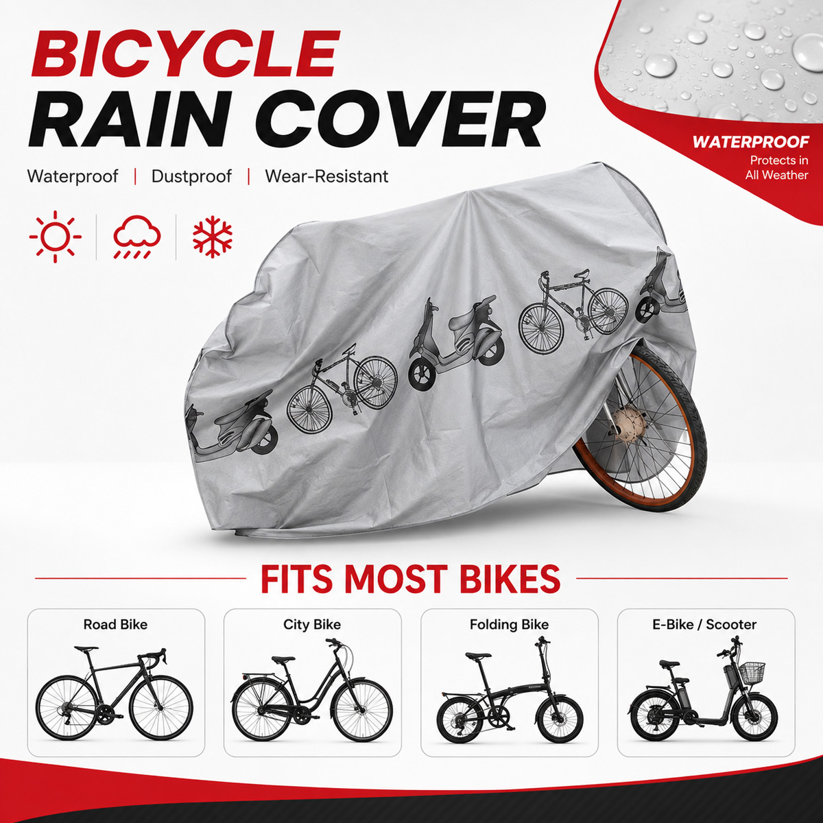 PINMOAP 범용 자전거 레인 커버 방수 야외 자전거 - Cycling Gear Waterproof 리뷰 및 가격