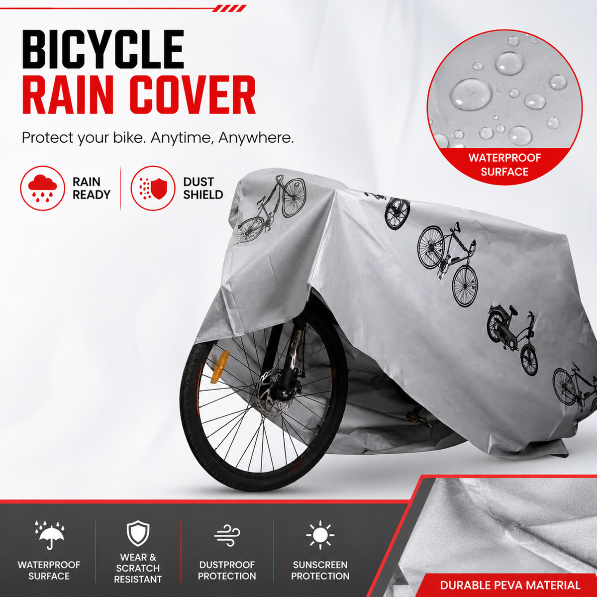PINMOAP 범용 자전거 레인 커버 방수 야외 자전거 - Cycling Gear Waterproof 리뷰 및 가격