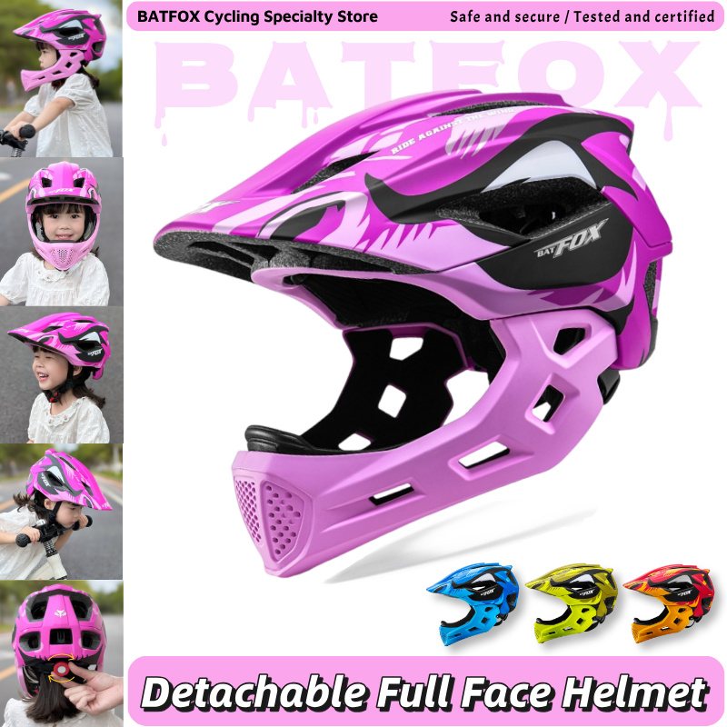 BATFOX 키즈 풀페이스 자전거 헬멧 탈부착 가능 M - Youth Cycling Gear 리뷰 및 가격